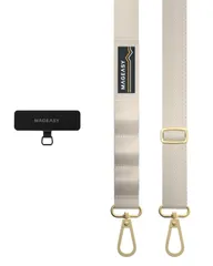 【在庫処分】ショルダー スマホ ストラップ 携帯ストラップ 付) 携帯ショルダー ホルダー [ (ストラップ スマートフォン スマホストラップ 各種 対応 太め ] 斜めがけ/首掛け/肩掛け Strap+ スマホショルダー Card [MagEasy] 20m