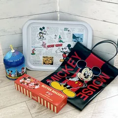 ディズニー　グッズ　4点　まとめセット！お菓子缶やトレー、ショッパーなど。ヴィンテージ　アンティーク　当時物