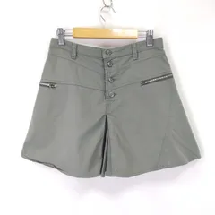 美品★ARMANI JEANS【アルマーニ・ジーンズ】 ミニスカート【40/M程度/カーキ/khaki】イタリア製/skirt◆BJ015-fのサムネイル