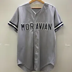 Wilson ウィルソン ベースボールシャツ 半袖 MORAVIAN 23 USA製 メンズ 42 グレー