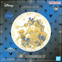 【中古】皿・ボウル キングダムハーツ バース バイ スリープ ファイナル ミックス版イラスト ガラスプレート 「一番くじ キングダムハーツ -Linking Hearts-」 D賞