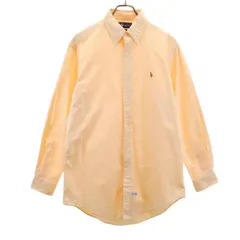 ラルフローレン 90s オールド 長袖 ボタンダウンシャツ 151/2-32 オレンジ RALPH LAUREN メンズ 古着 【240210】