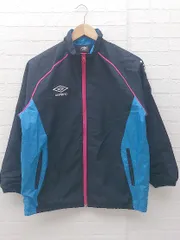 ◇ umbro アンブロ キッズ　子供服 長袖 ハイネック　ジップアップ　ジャケット 150 ネイビー　ブルー　ピンク *  【1002797468918】