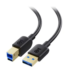 Cable Matters 5Gbps USB 3.0 ケーブル - 3m、USB 3.0 A B ケーブル、タイプA オス - タイプB 3.0 オス、USB