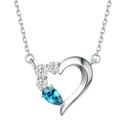 【色名: 11月-ブルートパーズ】Agvana レディース ネックレス 12ヵ月