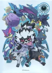 【中古】サプライ ポケモンカードゲーム デッキシールド(スリーブ) タイプファイターズ 悪 ポケモンセンター限定