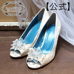 【ラブティアラ公式】シューズクリップ/シンデレラ・アウトレット　シューズアクセサリー　ブライダル　結婚式　二次会　２次会　パーティ　コンテスト　キラキラ　ビジュークリスタル　シューズアクセサリー　パンプス