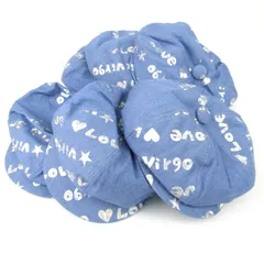 帽子 6点セット キャスケット 52-56cm ブルー まとめて 大量 レディース キッズ 女の子用 【中古】