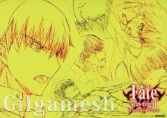 [중고] 종이 제품 길가메쉬 러프 원화 오리지널 페이퍼 [Fate/stay night [Unlimited Blade Works]] ufotable2015 여름 축제 UBW 러프 페이퍼 선물 캠페인