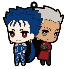 【中古】キーホルダー・マスコット(キャラクター) アーチャー/エミヤ&ランサー/クー・フーリン 「Fate/Grand Order ラバーマスコット バディコレ」のサムネイル