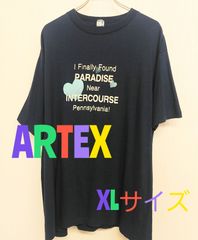 ARTEX　ネイビー　Ｔシャツ　XL　コットン100％　古着