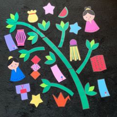 壁面飾り　七夕　NO.124