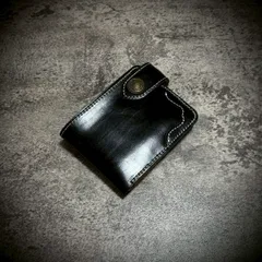 経年変化を楽しむ 総手縫い メンズ 二つ折り 財布 フルレザー コンチョ プルアップレザー ヌメ革 本革 牛革 革財布