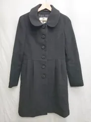 ◇ ⊇ Feroux フェルゥ 2WAY ウール 長袖 コート サイズ3 ブラック レディース P  【1409090010712】