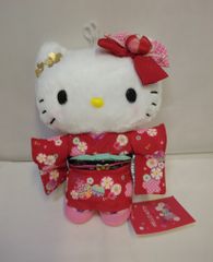 サンリオ キティ 着物ぬいぐるみ