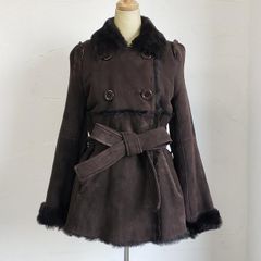 20万美品☆彡セオリー プラステ PLST 羊皮 リアルムートンコート 