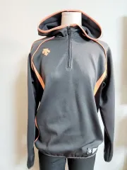 ユニセックス) DESCENTE(デサント) 裏起毛 フード ハーフジップ 95