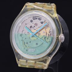 Swatch 「Clearly Bold」 稼働確認済み - メルカリ