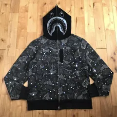 ★蓄光★ Space camo シャーク パーカー Lサイズ shark full zip hoodie a bathing ape BAPE スペースカモ エイプ ベイプ galaxy