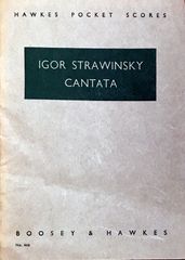 ストラヴィンスキー カンタータ (スタディスコア/ポケットスコア) 輸入楽譜 Stravinsky Cantata ブージー&ホークス/Boosey & Hawkes 洋書