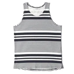 【美品】NONNATIVE ノンネイティブ タンクトップ サイズ:2 22SS ボーダー DWELLER TANK TOP COTTON JERSEY BORDER VW / NN-C4131 ネイビー ホワイト 紺白 トップス カジュアル ブランドのサムネイル
