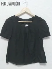 ◇ UNTITLED アンタイトル 半袖 シャツ ブラウス 0 ブラック レディース 【中古】 【1002800589920】