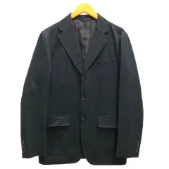 ジェイクルー J.CREW テーラードジャケット シングル コットン 無地 40R 紺 ネイビーのサムネイル