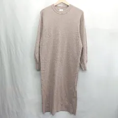 ◇ ⊇ URBAN RESEARCH DOORS ニット 長袖 ロング丈 ワンピース サイズOne モカブラウン系 レディース E  【1502060045056】
