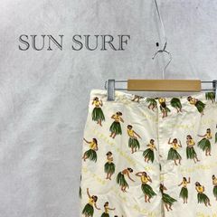 未使用 SUN SURF ハワイアン ビート スタイル ショート パンツ SS50737 ボトムス 東洋エンタープライズ  LARGE ホワイト  メンズ