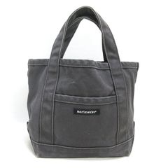 D■マリメッコ/marimekko キャンバスミニハンドバッグ/BAG■灰色/LADIES/97【中古】