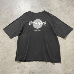 90s.ハードロックカフェ Tシャツ フェードブラック XL【ST194】