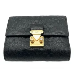 ルイヴィトン LOUIS VUITTON ポルトフォイユ メティス コンパクト 三つ折り財布 モノグラム アンプラント M80880 ノワール RFID(ICチップ)内蔵【中古】