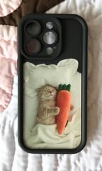 iPhone14Pro★猫★可愛い★黒★シリコン★スマホケース