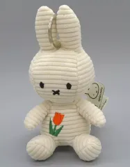 【中古】ぬいぐるみマスコット・バッジ ミッフィー(チューリップ) 70周年記念 コーデュロイ キーチェーン BON TON TOYS(ボントントイズ) 「ミッフィー」