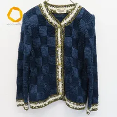 MADAM JOCONDE マダムジョコンダ カーディガン ジャケット サマーニット 紺系 811299iのサムネイル