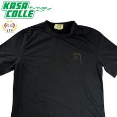 【Hermes】エルメス レザーホースワッペン クルーネック半袖Tシャツ(ブラック)
