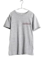 【お得なクーポン配布中!】 80s USA製 ★ チャンピオン ハーバード 染込み プリント Tシャツ メンズ M ヴィンテージ ワンポイント 88 12 カレッジ シングルステッチ 灰