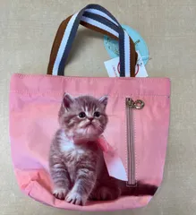 【新品・在庫処分特価】ミニトートバッグ　ねこ