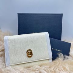 BVLGARI ブルガリ ドッピオトンド レザー 三つ折り財布 財布 ウォレット　美品　箱付き