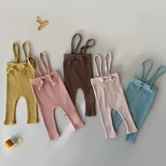 リブニット　サロペット