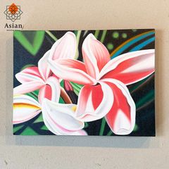 絵画 インテリア 花 アートパネル 花の絵 北欧 ハワイアン 壁掛け 玄関 おしゃれ アート 絵 ハワイ アジアン バリ 40×30 (5)