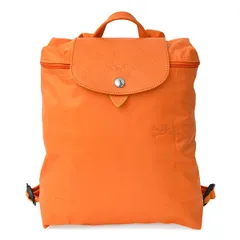 新品 ロンシャン LONGCHAMP リュックサック ル プリアージュ グリーン バックパック Mサイズ オレンジ