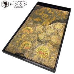 袋帯 地紙に花模様 鳳凰 松 金糸 焦茶色 フォーマル O-4287 - メルカリ 