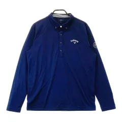 サイズ：LL CALLAWAY キャロウェイ  長袖ポロシャツ ボタンダウン  ネイビー系 [240101326582]# ゴルフウェア メンズ ストスト