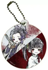 【中古】キーホルダー・マスコット(キャラクター) 胡蝶しのぶ＆栗花落カナヲ 「鬼滅の刃 キャラレザーチャーム 01.グラフアートデザイン」