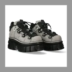 【NEW ROCK】 spider-rock☆厚底 /ハイカットスニーカー 取り寄せ] M-WALL285-S1 / 厚底スニーカー / 本革【NEW ROCK