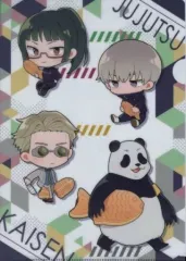 【中古】クリアファイル 禪院真希＆狗巻棘＆七海建人＆パンダ(たい焼きデフォルメ) A4クリアファイル 「呪術廻戦×セガ」 UFOキャッチャー特典 第1弾