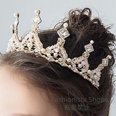 【新品未使用】髪飾り 子供 ティアラ パール ティアラ ウエディングキッズ ヘアアクセサリー イベント 式典 結婚式 和装 入学式 入園式 卒園式 結婚式 お呼ばれ パーティー 女の子 髪飾り ugcp93