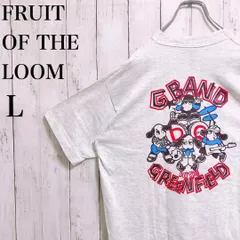 90s USA製 FRUIT OF THE LOOM Tシャツ 半袖 Lサイズ犬