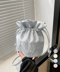 ミニショルダーバッグ 斜め掛け巾着バッグ